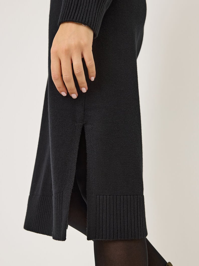 robe en tricot noir taw1023-80009 acheter tamaris tricote en ligne